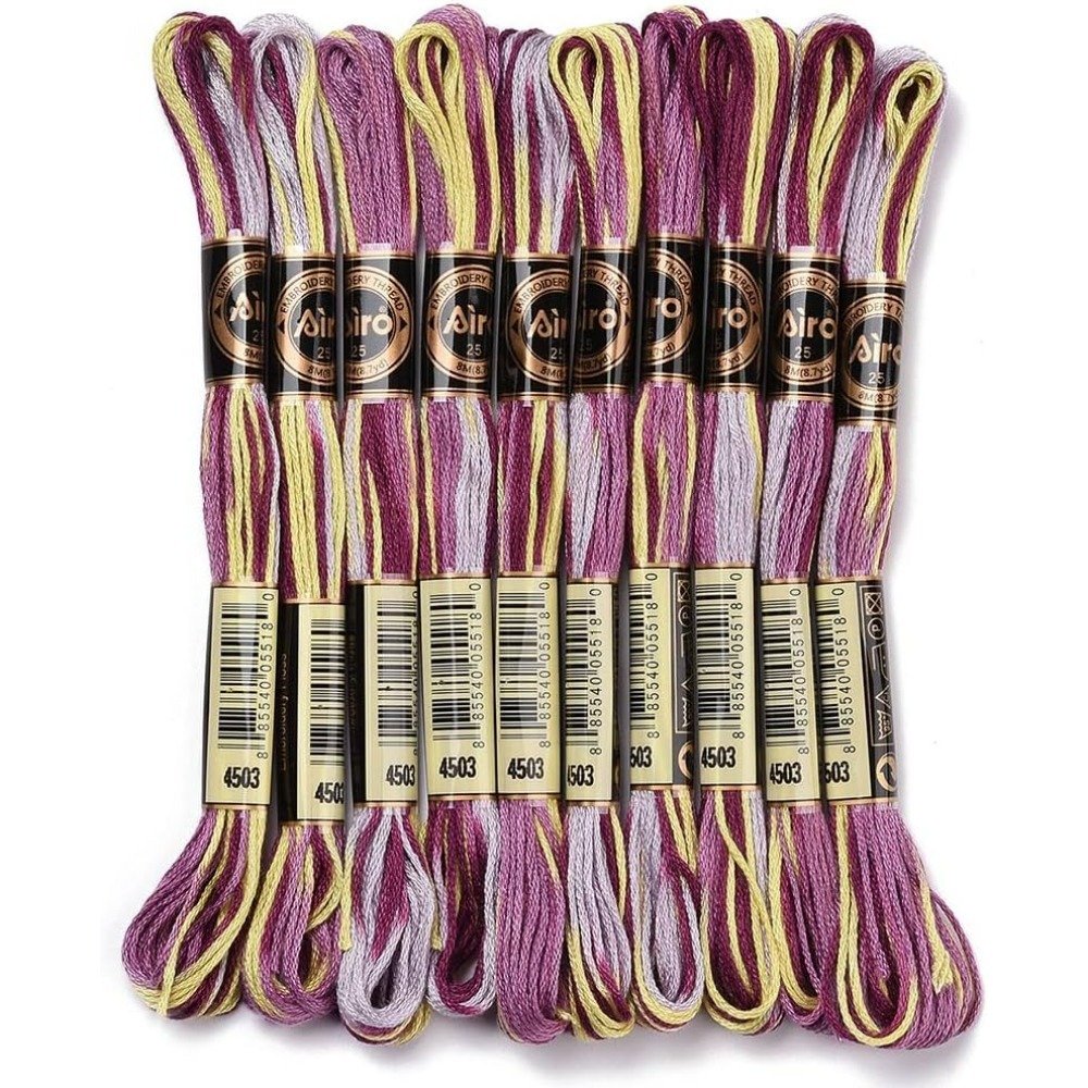 Embroidery Floss Thread - 6 hebras de hilo de bordar