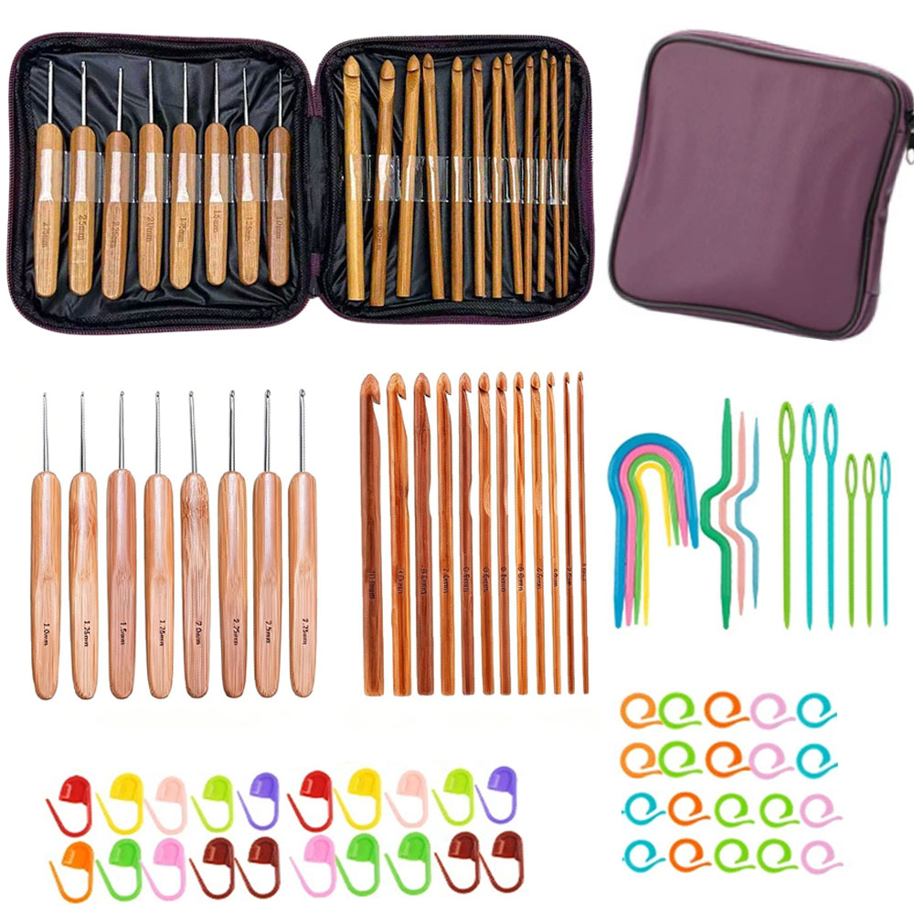 Sewing Necessities - Juego de 74 Ganchos de Crochet