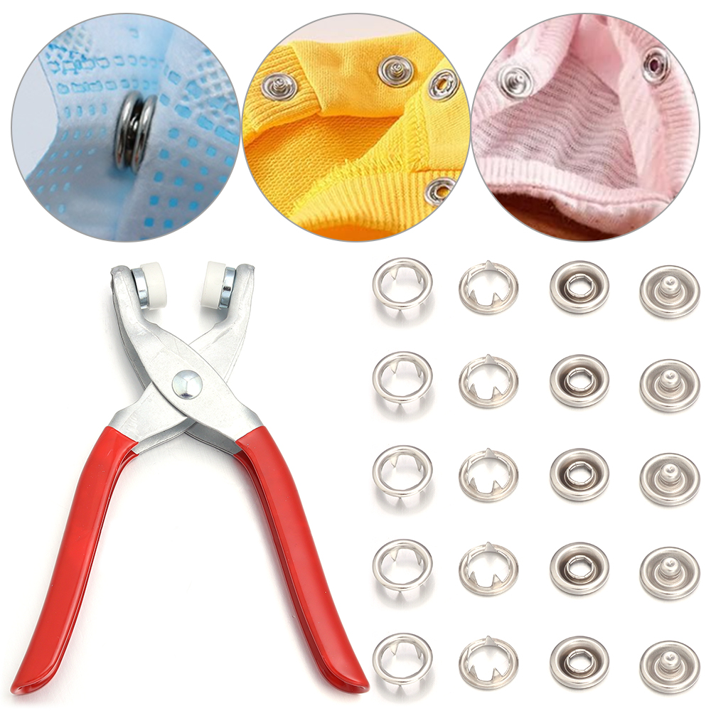 Snap Button Plier - 50 Juegos de Botones de Presión