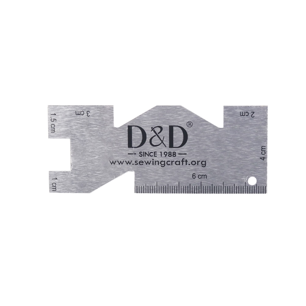 Sewing Gauge Ruler - Calibrador de medición de metal, para