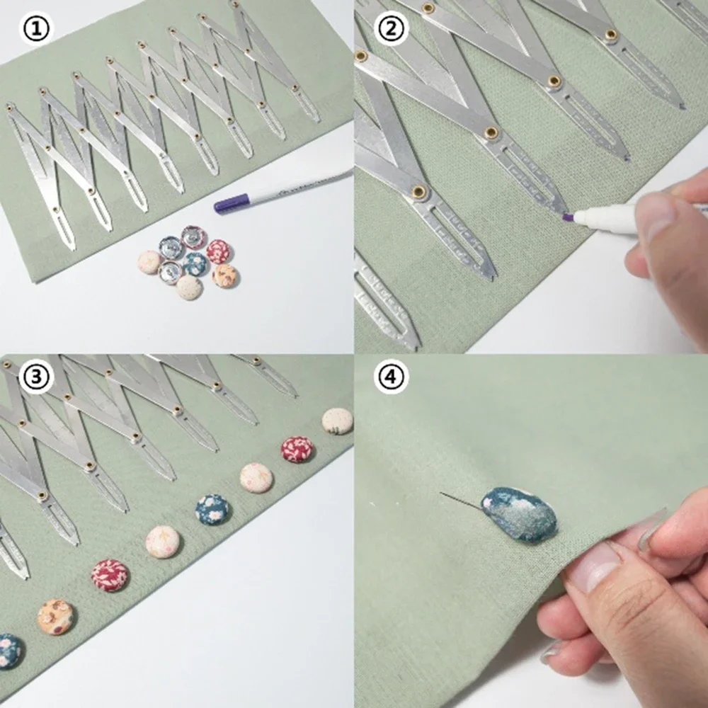 Sewing Gauge Ruler - Accesorios de costura de calibre expandible,