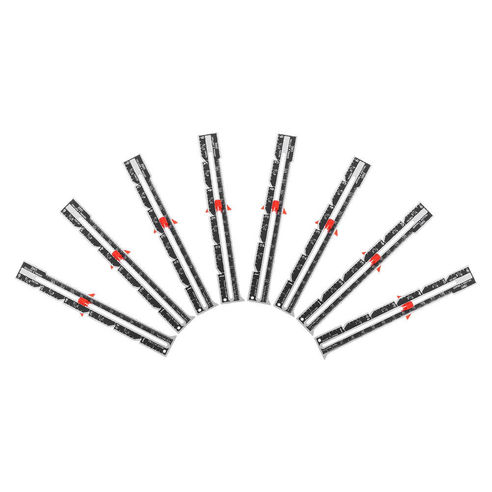 Sewing Gauge Ruler - Juego de 8 reglas deslizantes de