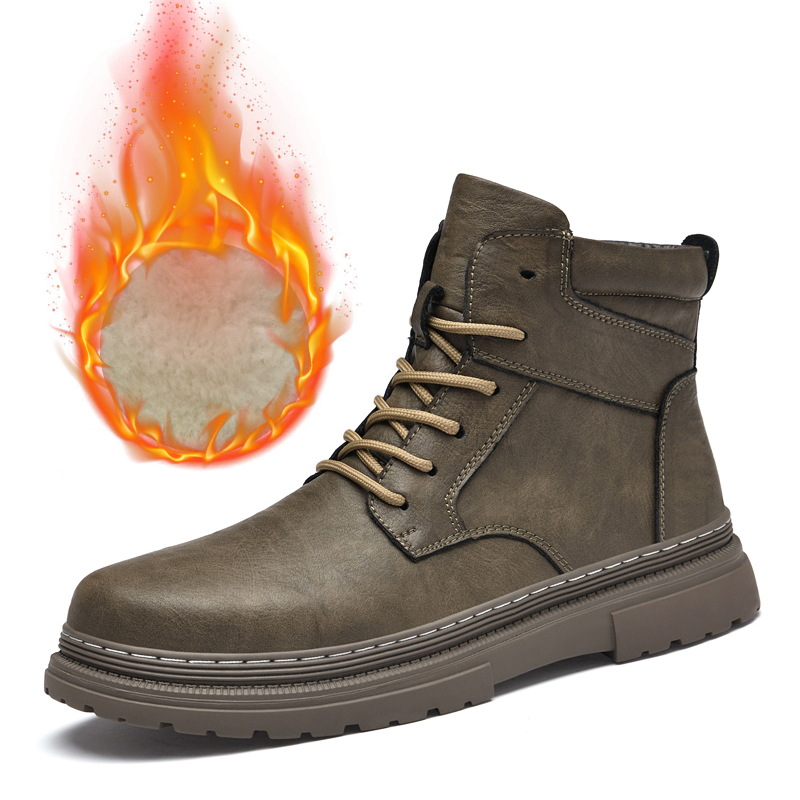 Sewing Latex - Zapatos cálidos de cuero Para Hombre,