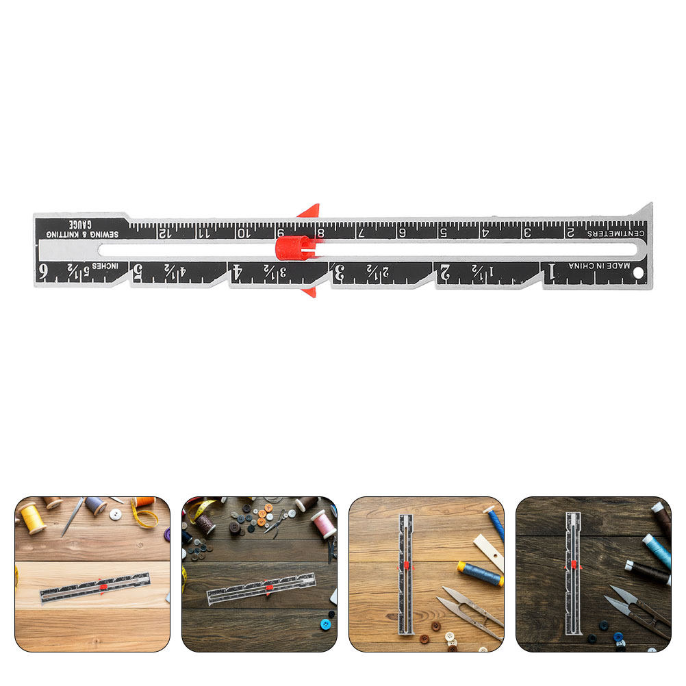 Sewing Gauge Ruler - Juego de 8 reglas portátiles para