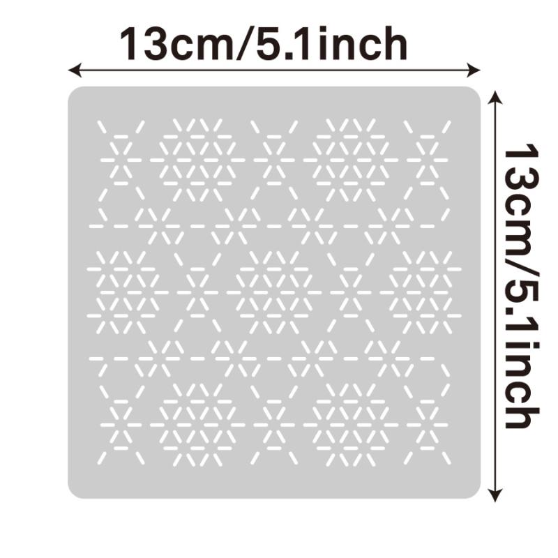 Textile Sewing Patterns - Juego de Plantillas de Bordado Sashiko