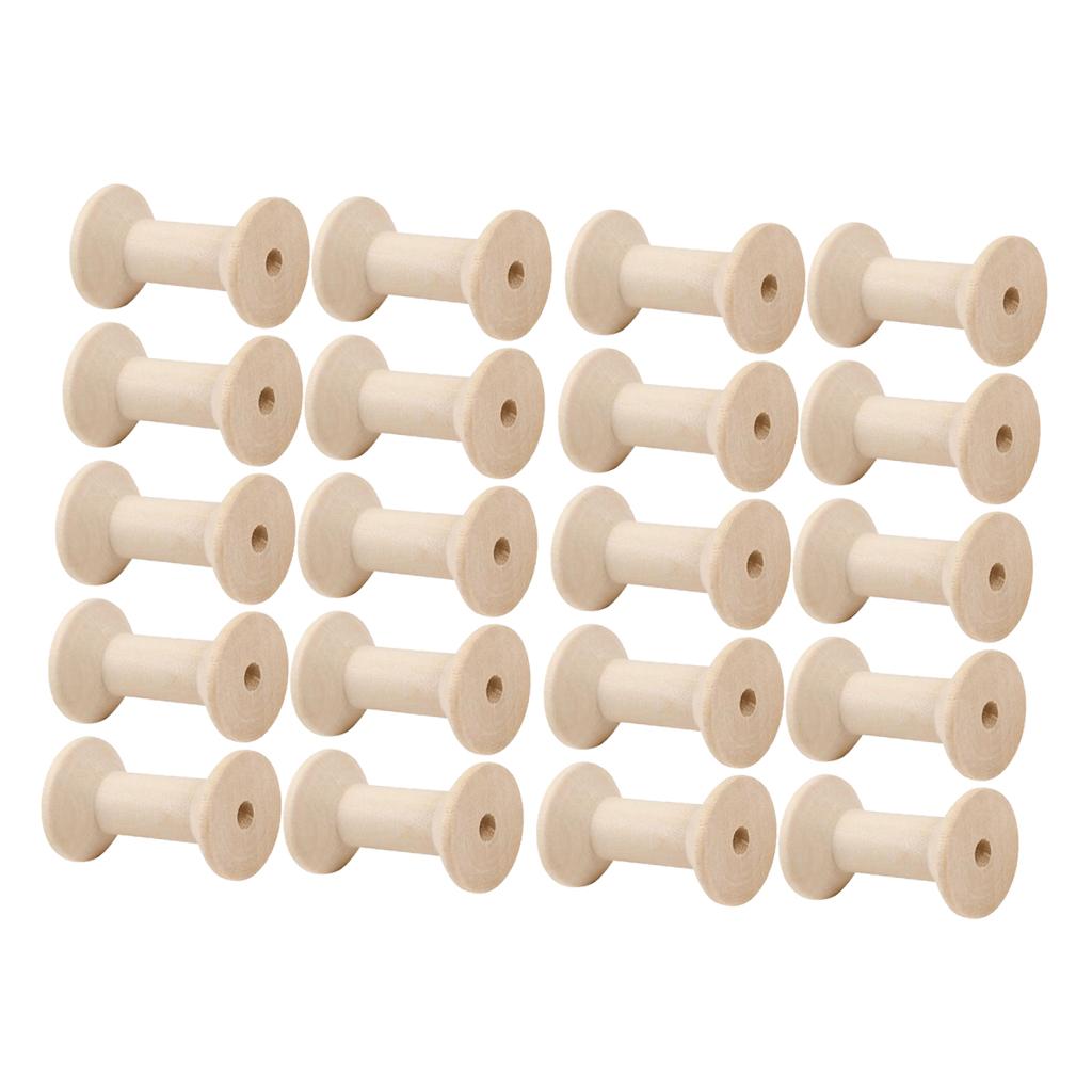 20 bobinas de madera vacías pa - Thread Bobbins Empty reseña y precio