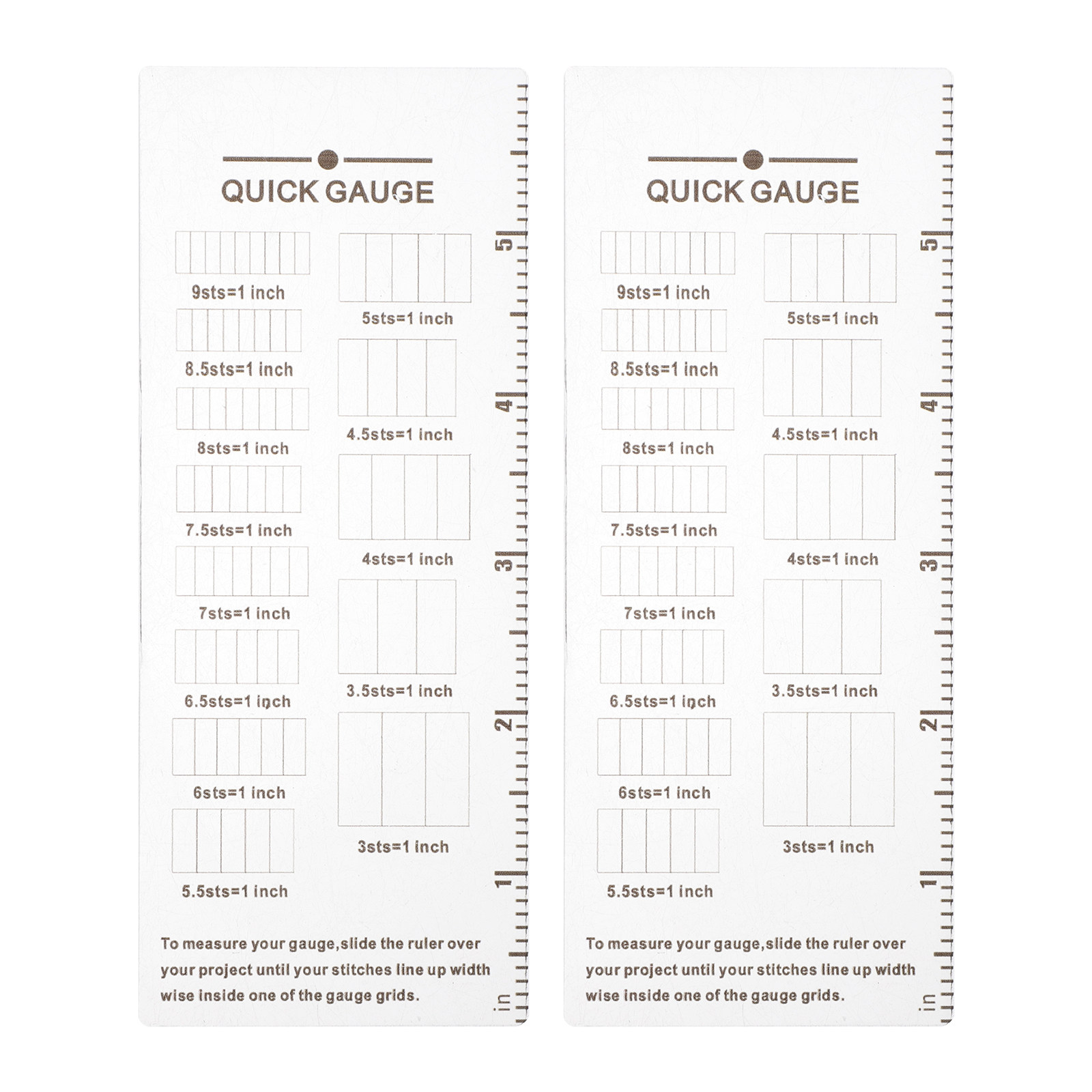2 piezas Regla medidora de pun - Sewing Gauge Ruler reseña y precio