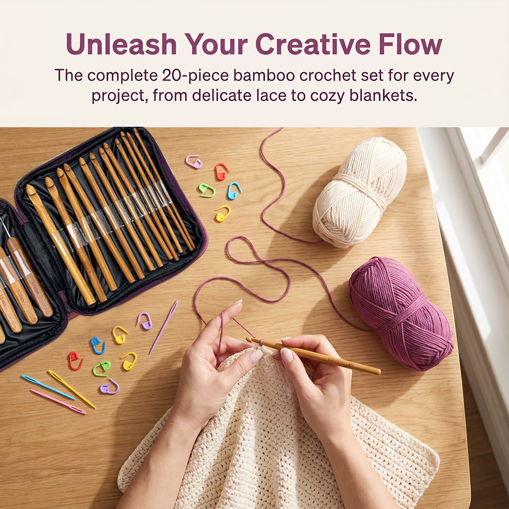 Juego de 74 Ganchos de Crochet - Sewing Necessities reseña y precio