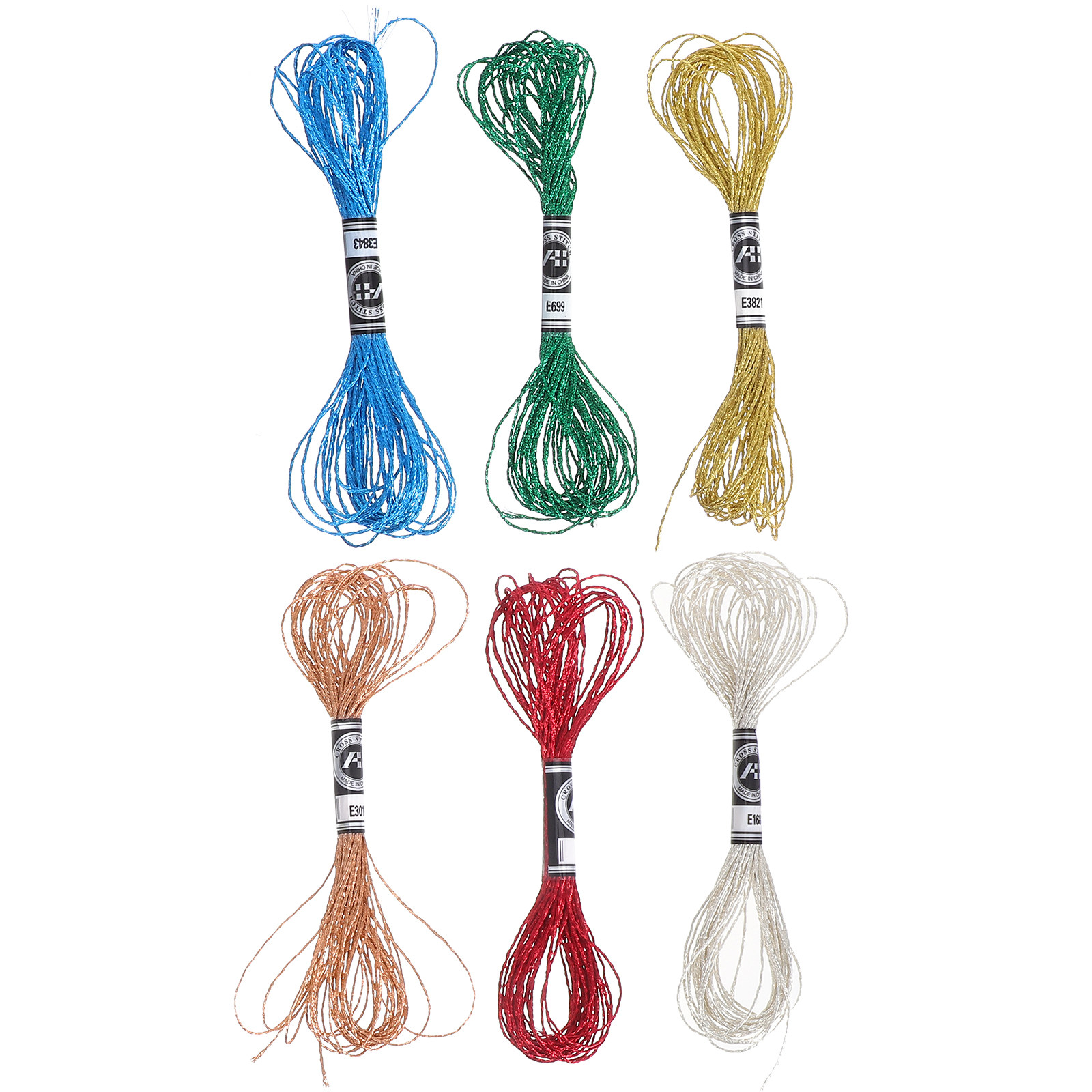 6 Piezas de Hilo Metálico de L - Embroidery Floss Thread reseña y precio