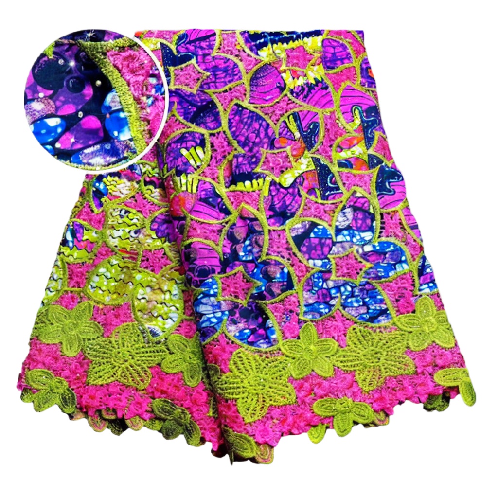 Tela de encaje africana de alg - Sewing Batik reseña y precio