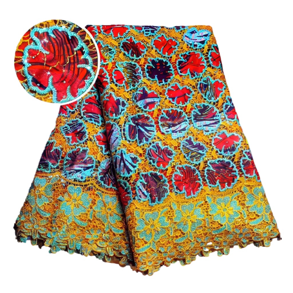 Tela de encaje africana de alg - Sewing Batik reseña y precio