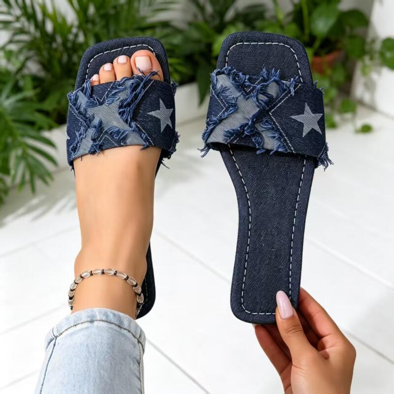 Sandalias Planas de Mezclilla  - Sewing Expert reseña y precio