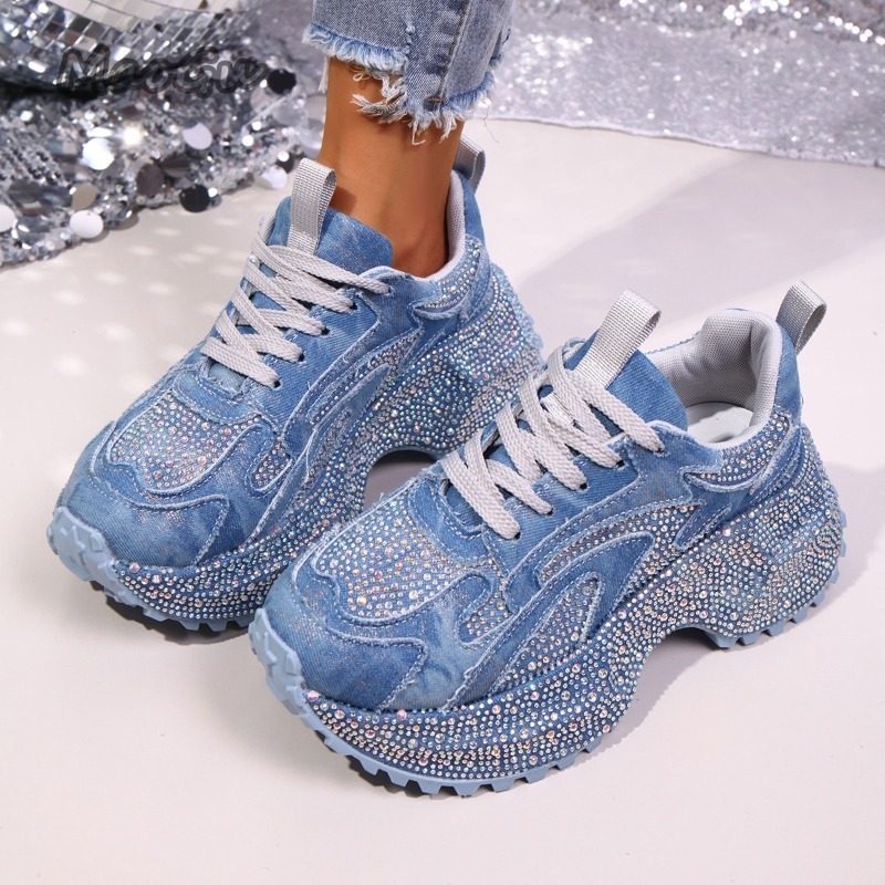 Zapatillas gruesas con diamant - Sewing Cloth reseña y precio