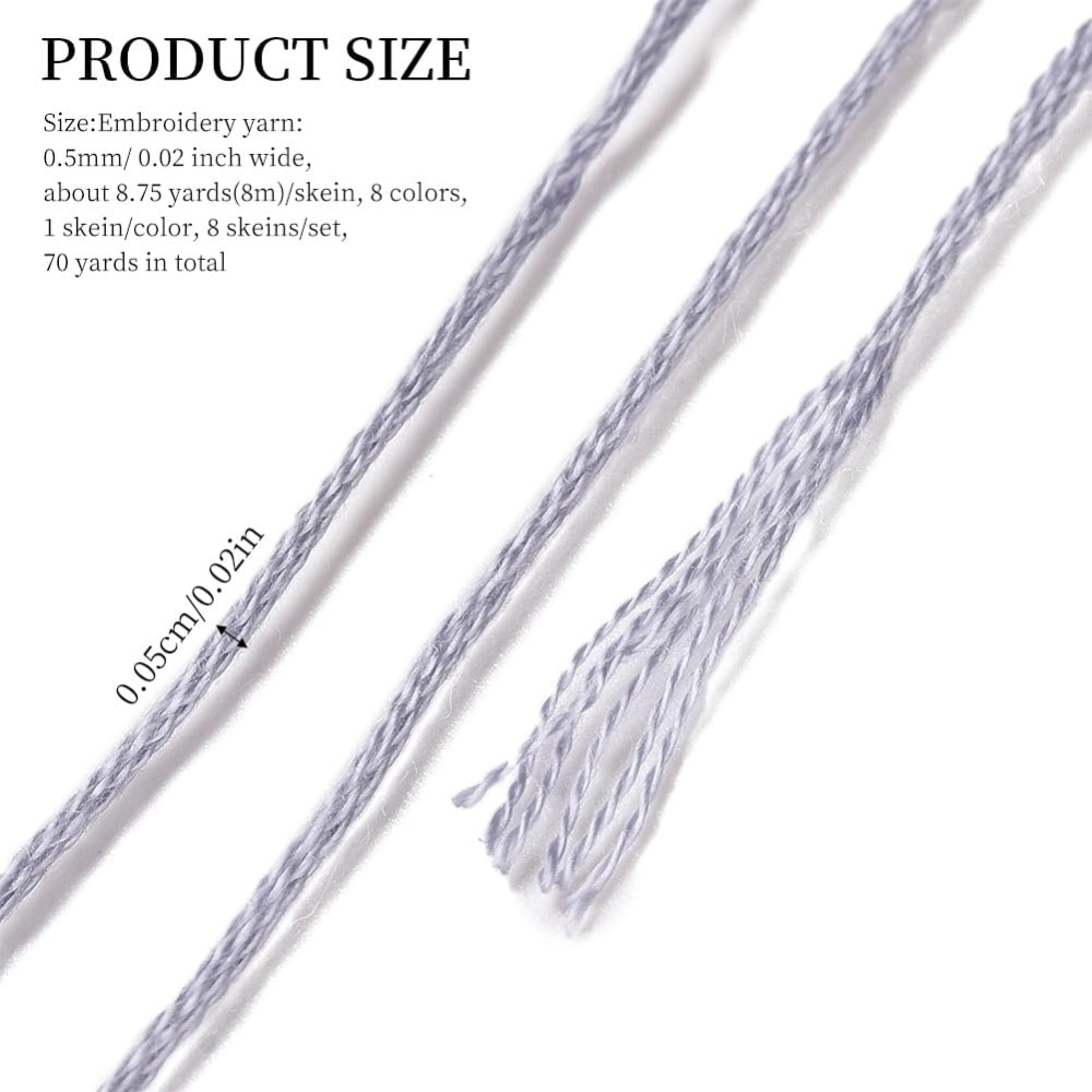 8 ovillos, 70 yardas, pulseras - Embroidery Floss Thread reseña y precio