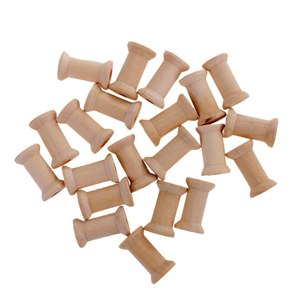 Juego de 20 Bobinas de Madera  - Thread Bobbins Empty reseña y precio