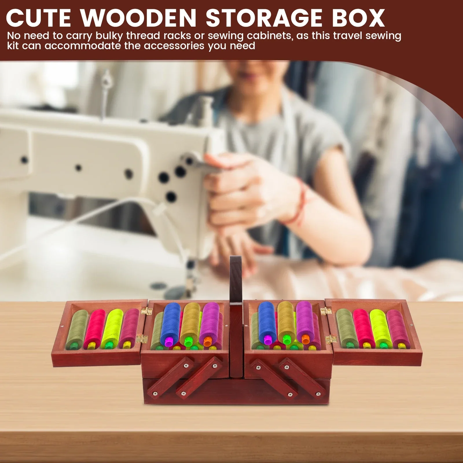 Caja de hilo de coser expandib - Thread Bobbins Empty reseña y precio