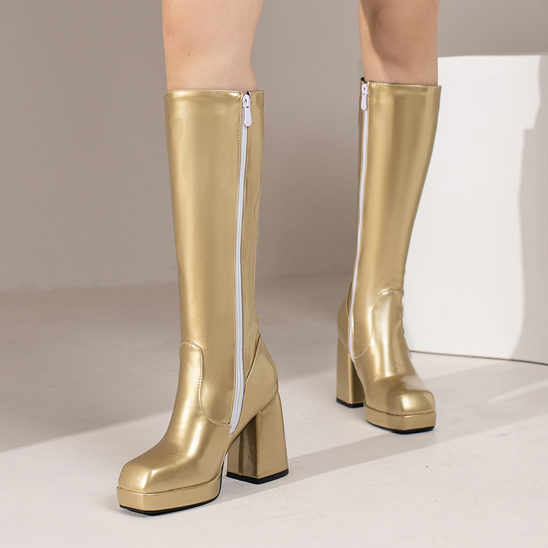 Botas hasta la rodilla con pla - Sewing Zipper reseña y precio