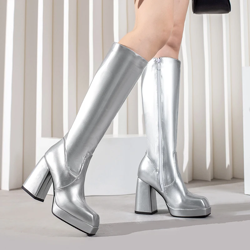 Botas hasta la rodilla con pla - Sewing Zipper reseña y precio