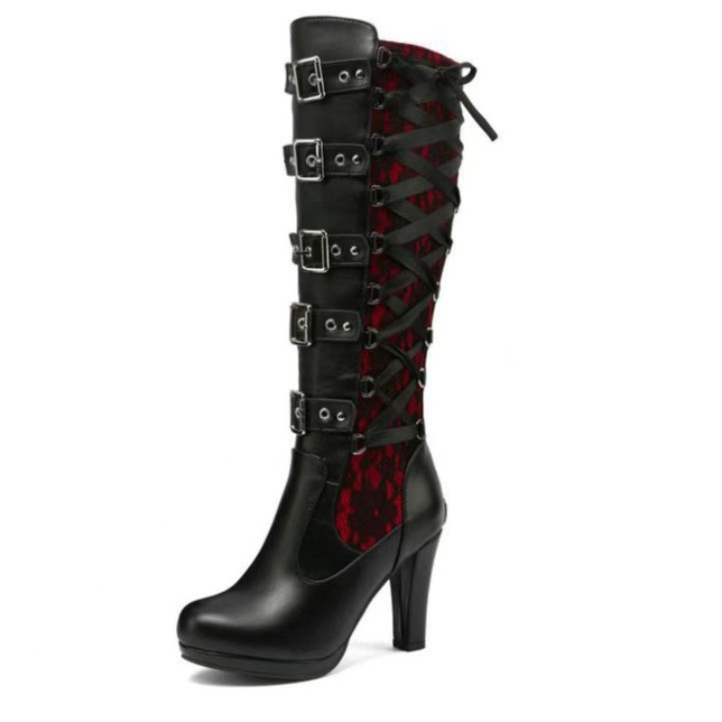 Botas Altas de Estilo Punk Gót - Sewing Cloth reseña y precio