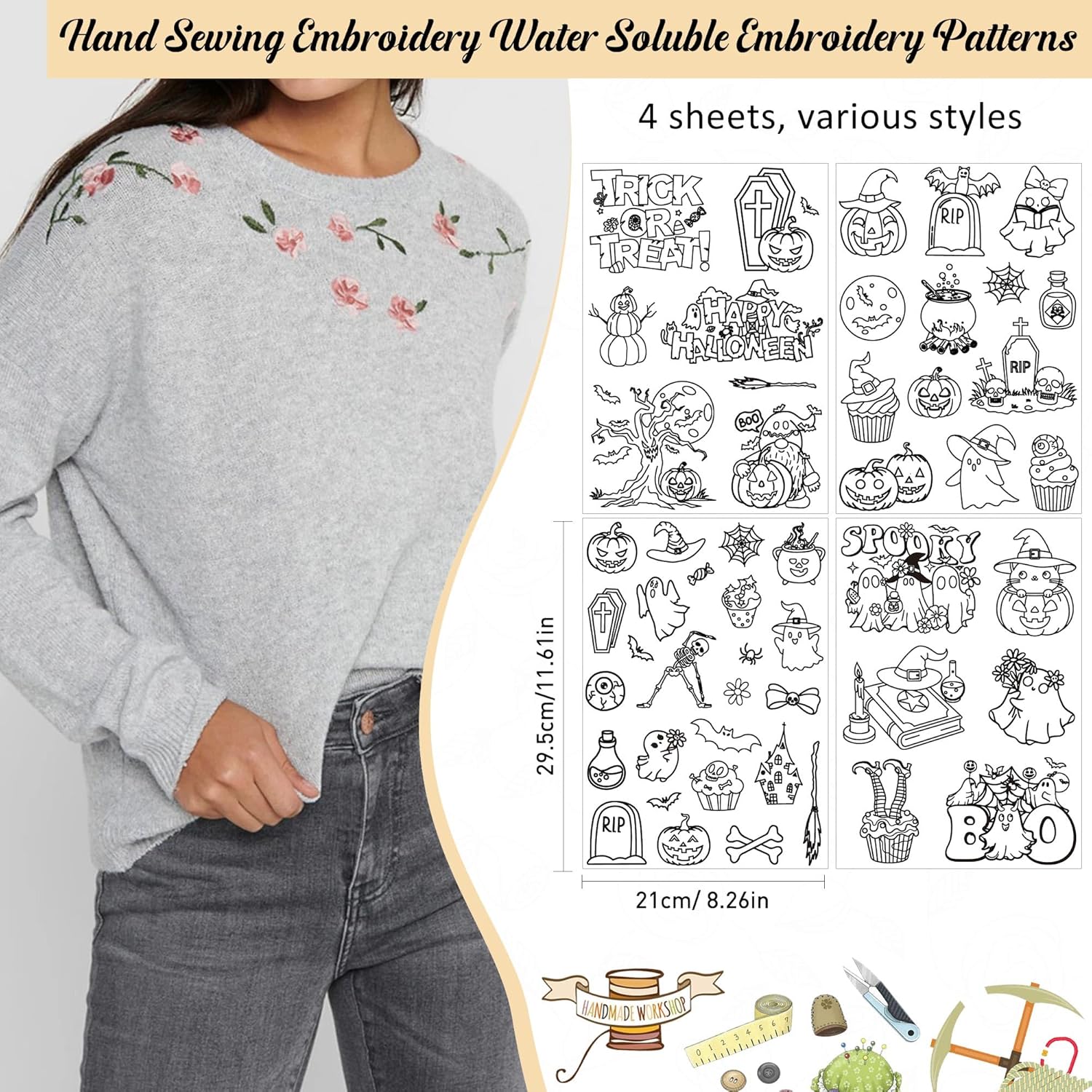 Patrón de bordado estabilizado - Textile Sewing Patterns reseña y precio
