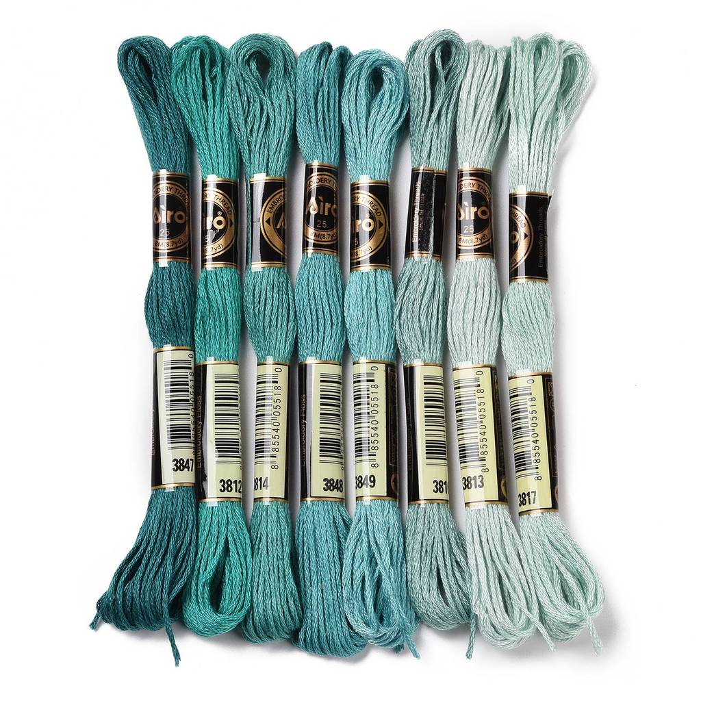 1 Juego de 8 rollos de hilo de - Embroidery Floss Thread reseña y precio