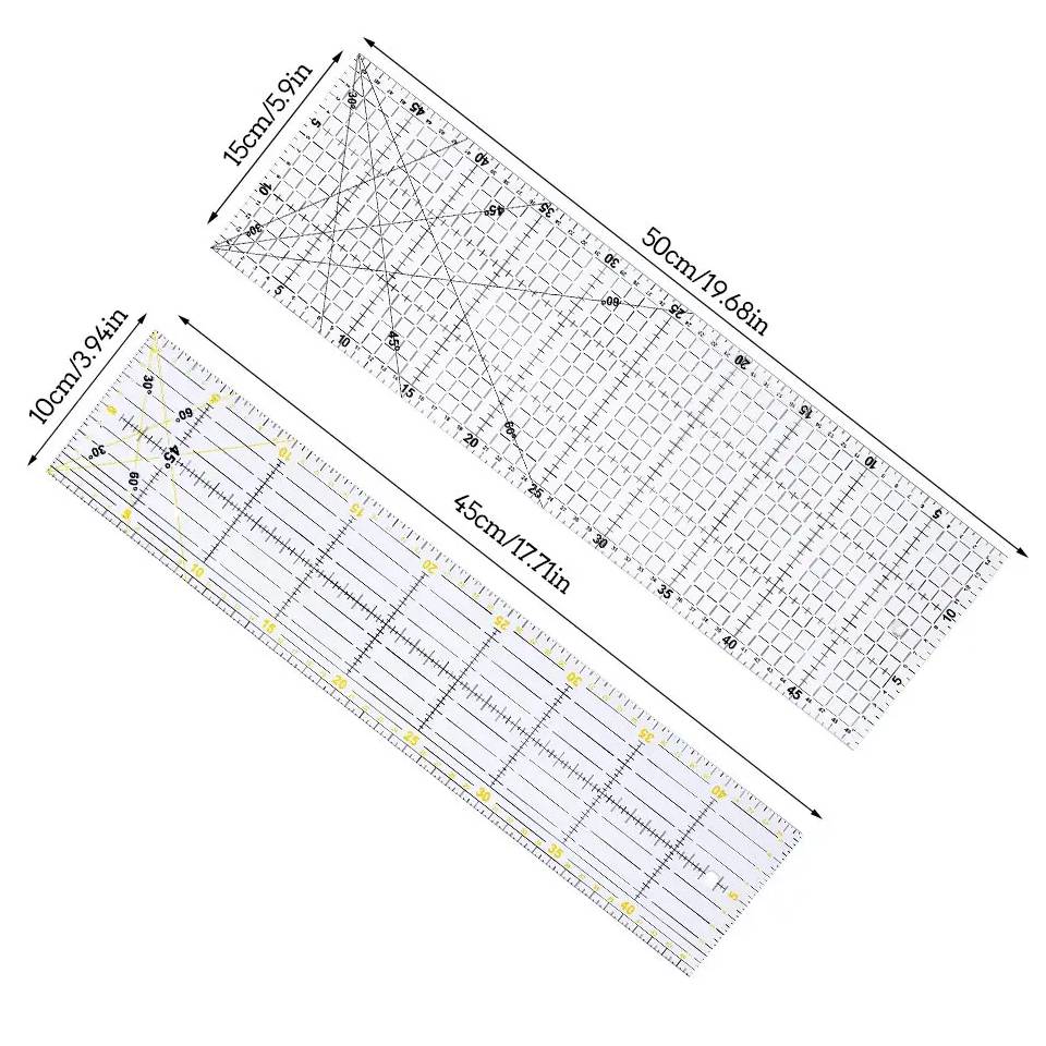 Fenrry-Regla de retales acríli - Sewing Gauge Ruler reseña y precio